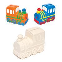 Train Ceramic Coin Banks (Box of 10)