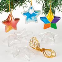 Transparent Hanging Stars (Pack of 36)