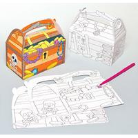 Treasure Chest Colour-in Gift Boxes (Pack of 6)