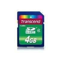 transcend 4gb secure digital high capacity flash card class 4