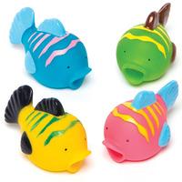tropical fish water squirters pack of 4
