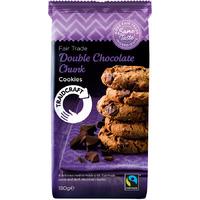 Traidcraft Fairtrade Double Chocolate Chunk Cookies 180g