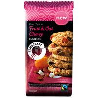 Traidcraft Fairtrade Chewy Fruit & Oat Cookies - 180g
