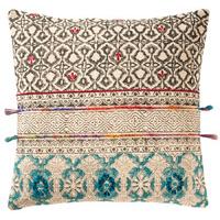 Tribal Indian Embroidered Cushion - 50 x 50cm