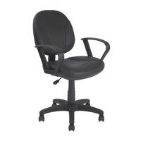 trieste leather medium back operator chair