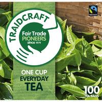 traidcraft fair trade everyday one cup tea 100 bags