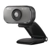 trust viveo 720p hd black aluminium webcam 20818