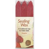 traditional seal wax sticks wwicks 3pkg red 246624