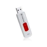 Transcend JetFlash 530 4GB USB 2.0 Flash Drive (White/Red)
