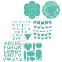 Trimcraft Set of 6 Dies - Alphabet, Bunting, Tags and Nesting Dies 402583