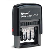 trodat printy 4820 refillable line dater stamp 4mm black 74000