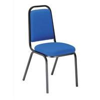 Trexus Banqueting Chair Upholstered Stackable Seat Blue with Black