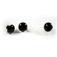 trimits 12mm solid black safety eyes