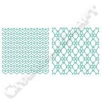 Trimcraft First Edition Dies - Background Cubes and Background Chevrons 403943