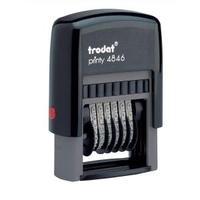 Trodat Printy 4846 4mm Date Size Self-Inking Numbering Stamp 6 Bands