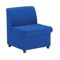 trexus modular reception chair fully upholstered blue 177187