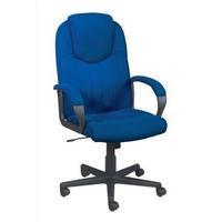 trexus intro managers armchair high back 690mm seat royal blue 