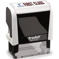 trodat printy 4912 46mm x 18mm self inking word stamp redblue first