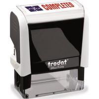 Trodat Printy 4912 46mm x 18mm Self-Inking Word Stamp RedBlue