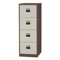 trexus filing cabinet steel lockable 4 drawer coffeecream 394984