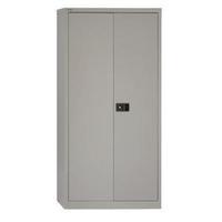 Trexus 72 inch Steel 2-Door Storage Cupboard Grey 395017