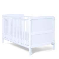 Travis Cot Bed with Mattress in White