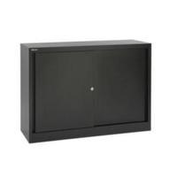 trexus 40 inch steel 2 door storage cupboard black 101214