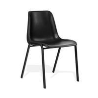 Trexus Stylish Stacking Chair Polypropylene Black 134583
