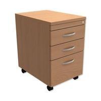 Trexus Mobile Filing Pedestal Tall Under-desk 3-Drawer