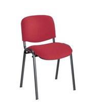 Trexus Stacking Chair Upholstered with Shaped Seat Burgundy T0477A008