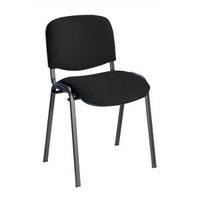 Trexus Stacking Chair with Shaped-Seat Black SP438150
