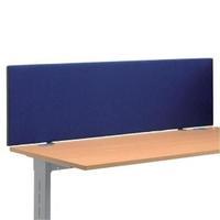 Trexus 1600mm Desktop Screen with Easy-Fit Clamps Royal Blue 671121