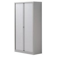 trexus tambour steel side opening cupboard grey yetb10191