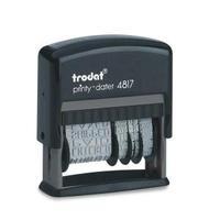 Trodat Printy 4817 Dial-A-Phrase Self-inking Dater Stamp Black T4817