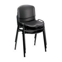 Trexus Stacking Chair Polypropylene with Seat Black 746248
