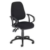 Trexus Lumbar High Back Operators Armchair Back Charcoal SP9080CH