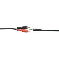 TruConnect CB-35-004-CK01 1.2m 3.5mm Stereo Plug / Phono Lead