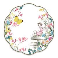 truly fairy small scallop paper party plates