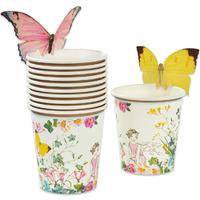 Truly Fairy Paper Party Cups with Butterfly Detail
