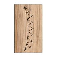 Triangle Bunting Wedding Stamp 8.5 x 5 cm