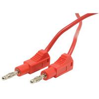 TruConnect 22.480.100.1 Red 4mm Stackable Test Lead 100cm