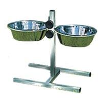 Trixie Dog Bowl Stand with 2 Bowls, 0, 75 l / ø 15 cm