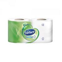 Triple Velvet White 3-Ply Toilet Roll Pack of 24 1102088