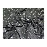 Truella Spotty Brushed Soft Cotton Dress Fabric Black & White