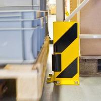 TRAFFIC-LINE Guide Roller Racking Protector Yellow/Black, Right-Angle