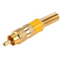 TruConnect RP16GYE Yellow Gold Plated Phono Plug