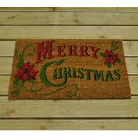 Traditional Merry Christmas Coir Doormat by Gardman