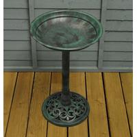 traditional verdegris bird bath by gardman