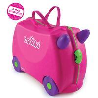 trunki ride on suitcase trixie pink