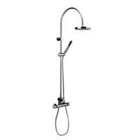 Triton Westbourne Rear Fed Chrome Thermostatic Bar Mixer Shower with Diverter